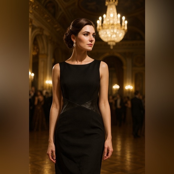 Danier Dresses & Skirts - Danier women’s Elegant Black Evening Dress size 8 EUC